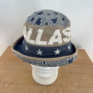 City Hunter Dallas Cowboys NFL Bucket Hat Blue Grey Stars Mens Sun Hat